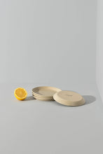 Load image into Gallery viewer, Handmade Stoneware Flat Side Plate | Edan 5.9": Matte Green/Shiny Green
