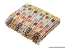 Load image into Gallery viewer, Multi-Ribbon Merino Lambswool Throws and Pillows: Beige Ribbon / Throw Blanket
