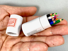 Load image into Gallery viewer, 21602 12 sets of 12 mini pencils in mini paper tube-12