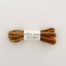 Load image into Gallery viewer, Flax & Twine 3/8" Velvet Ribbon: Jasper / 10 yards