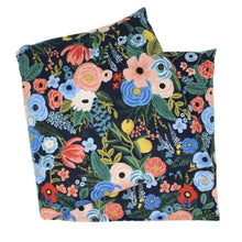 Load image into Gallery viewer, Aromatherapy Large Heat & Cold Wrap: 466 | Fuchsia Flowers on Teal / Lavender