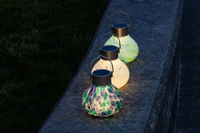 Load image into Gallery viewer, Tea Lantern - 5" Glass Outdoor Solar Lantern - White