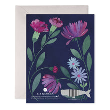 Load image into Gallery viewer, Purple Flowers Thinking of You Greeting Card