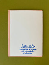 Load image into Gallery viewer, Better Together Two Cats Blockprinted Greeting Card