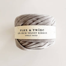 Load image into Gallery viewer, Flax & Twine 3/8" Velvet Ribbon: Gold / 10 yards
