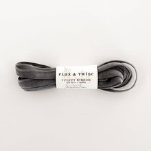 Load image into Gallery viewer, Flax & Twine 3/8" Velvet Ribbon: Shell / 10 yards