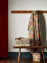 Load image into Gallery viewer, Multi-Ribbon Merino Lambswool Throws and Pillows: Beige Ribbon / Throw Blanket