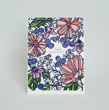 Load image into Gallery viewer, NEW Happy Anniversary Floral Greeting Card