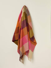 Load image into Gallery viewer, St. David's Design Throws - Merino Lambswool - Made in UK: Burgundy