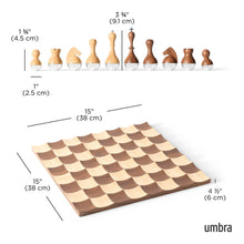 Load image into Gallery viewer, Chess Set Wobble Modern Game Home Decor Umbra