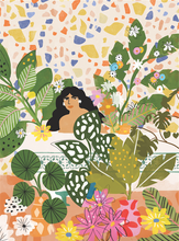 Load image into Gallery viewer, 800pc Puzzle & Glue Kit: Bathing with Flowers