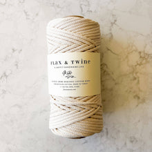 Load image into Gallery viewer, Flax & Twine 4mm Astrid Braided Cotton Rope: Parchment