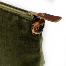 Load image into Gallery viewer, Everyday Velvet Clutch- Dark Olive: Olive