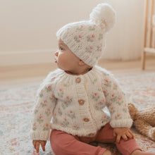 Load image into Gallery viewer, Bitty Blooms Blush Beanie Hat Baby & Kids: Small (0-6 months)