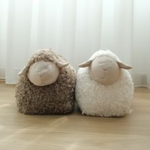 Load image into Gallery viewer, BAA BAA Sheep POUFF // Ride-on toys : Taupe