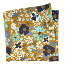 Load image into Gallery viewer, Large Heat Wrap: Navy Floral / Unscented