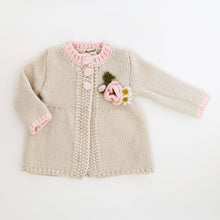 Load image into Gallery viewer, Poppy Handknit Sweater Natural Baby & Toddler: 6-12 months