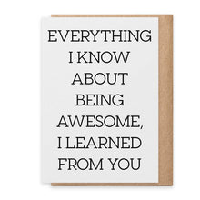 Load image into Gallery viewer, Learned From You - Greeting Card