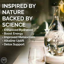 Load image into Gallery viewer, Swirl Structured Water Carafe: Graystone Base