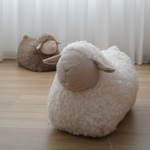 Load image into Gallery viewer, BAA BAA Sheep POUFF // Ride-on toys : Taupe