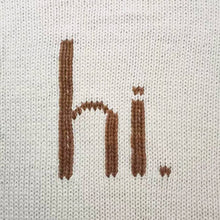 Load image into Gallery viewer, Hi. Hand Knit Baby Blanket Pecan: Pecan