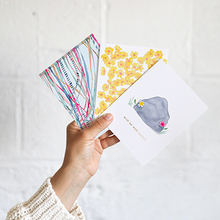 Load image into Gallery viewer, White Flower Wedding Greeting Card