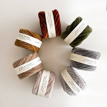 Load image into Gallery viewer, Flax & Twine 3/8" Velvet Ribbon: Shell / 10 yards