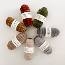 Load image into Gallery viewer, Flax & Twine 3/8" Velvet Ribbon: Shell / 10 yards