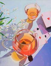 Load image into Gallery viewer, 450pc Puzzle & Glue Kit: Diamonds and Daisies, Leah Gardner