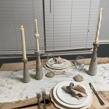 Load image into Gallery viewer, Candelabras set of 3 | Taper Candle Holder: Matte Black (Painted)