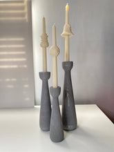 Load image into Gallery viewer, Candelabras set of 3 | Taper Candle Holder: Matte Black (Painted)