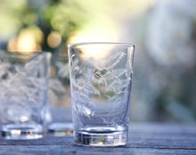 Load image into Gallery viewer, A Set Of Six Crystal Tumblers with Fern Design