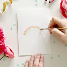 Load image into Gallery viewer, Fairytale paintable watercolor notecard set