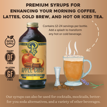 Load image into Gallery viewer, Apple Crisp Syrup 12oz - cocktail / mocktail / coffee drinks