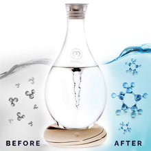 Load image into Gallery viewer, Swirl Structured Water Carafe: Graystone Base