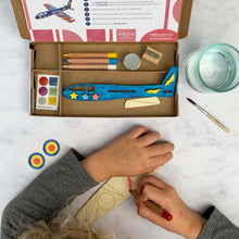 Load image into Gallery viewer, Plane Craft Kit Activity Box