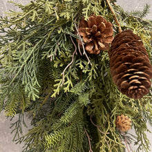 Load image into Gallery viewer, Real Touch Mixed Cedar Drop 28"