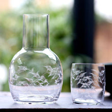Load image into Gallery viewer, A Crystal Carafe Set with Fern Design