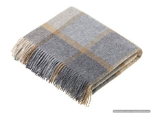 Load image into Gallery viewer, Natural Collection - 100% Merino Lambswool Throws/Blankets: Milan Gray