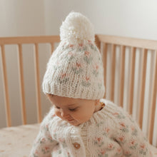 Load image into Gallery viewer, Bitty Blooms Blush Beanie Hat Baby & Kids: Small (0-6 months)