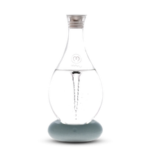Load image into Gallery viewer, Swirl Structured Water Carafe: Graystone Base