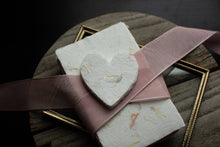 Load image into Gallery viewer, Love Petite Foiled Handmade Paper Letterpress Heart: Single