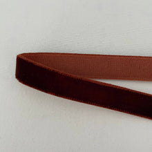 Load image into Gallery viewer, 2" cone brass bell ornament 16 colors of velvet ribbon: Mustard