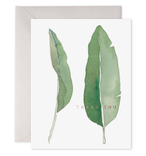 Load image into Gallery viewer, Thank You Leaves Greeting Card (Boxed Set of 6): 4.25 X 5.5 INCHES