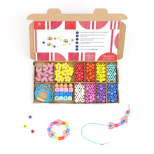 Load image into Gallery viewer, Rainbow & Flower Bracelet Making Kit
