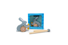 Load image into Gallery viewer, Easter Bunny roll-along push toy