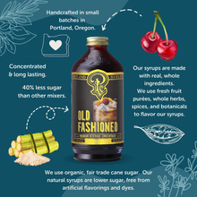 Load image into Gallery viewer, Old Fashioned Syrup 12oz - cocktail / mocktail drinks
