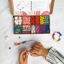 Load image into Gallery viewer, Unicorn &amp; Heart Bracelet Making Kit
