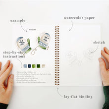 Load image into Gallery viewer, Winter watercolor workbook
