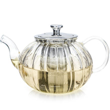 Load image into Gallery viewer, Teabloom Vienna Glass Teapot With Removable Infuser: 24 OZ
